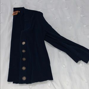 Tory Burch navy cardigan